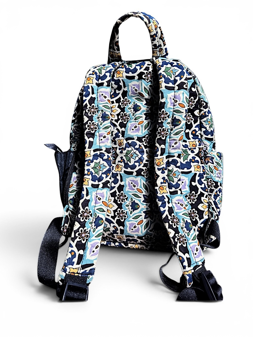 Vera Bradley Essential Compact Backpack Lisbon Medallion Cool - Picture 11 of 11